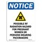 Signmission OSHA Sign, Possible RF Radiation, 18in X 12in Decal, 12" W, 18" H, Portrait, OS-NS-D-1218-V-17712 OS-NS-D-1218-V-17712 - alternate 1